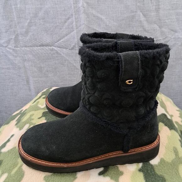 Coach Shoes - %Coach, ivy boot, Black, Size 8B Women  / D13